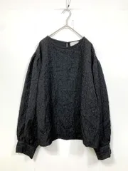 OPAQUE.CLIP オペークドットクリップ ジャカードボリューム ブラウス シャツ size42/LL/黒 ■■ レディースのサムネイル
