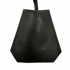 美品◇HERMES エルメス レザー シルバー金具 マルジェラ期 クロシェット ネックレス ブラック □D刻印 フランス製 レディース 箱付きのサムネイル