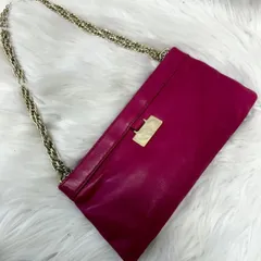 Kate Spade NEW YORK ケイトスペードニューヨーク 2wayレザーミニハンドバッグ チェーンショルダーバック パーティバック 革鞄 ピンク ゴールド