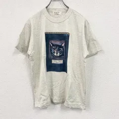 R.yalla　半袖プリントTシャツ　霜降りグレー　Mサイズ　古着のサムネイル