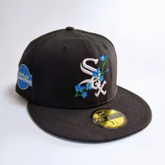訳あり【新品未使用・イギリス輸入品】NEW ERA キャップ 59FIFTY ホワイトソックス フラワー ニューエラ 帽子 MLB ユニセックス（メンズ・レディース）