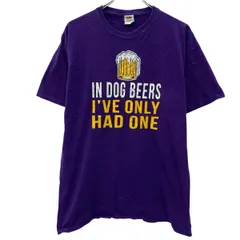 FRUIT OF THE LOOM 半袖 プリントTシャツ XL パープル フルーツオブザルーム プルオーバー ビッグプリント ビール 夏物 a806-6915のサムネイル