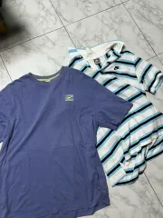 ナイキ 半袖 ストライプ カラーTシャツ / プロスペックス PURPLE パープル 半袖 Lのサムネイル
