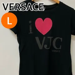 VERSACE ヴェルサーチ トップス 半袖 Tシャツ ブラック レディース Lサイズ 【CT2951】のサムネイル