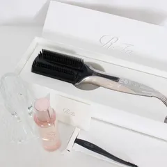 【美品】MTG ReFa TREATMENT IRON RE-CW-48A シャンパングレージュ 専用アイロンホルダー付 トリートメントアイロン リファ 本体のサムネイル