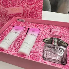 【錦】ヴェルサーチェ VERSACE ヴェルサーチ ブライトクリスタル オーデトワレ 香水 90ml 6～7割 他5ｍｌ シャワージェル ボディローション【858IO】F25