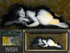 真作】【WISH】ミッシェル・バテュ Michele Battut「アフリカの湖水