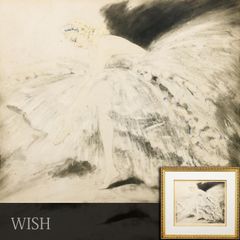 真作】【WISH】中島千波「陽春の三渓園」オリジナルリトグラフ 12号