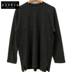 JURGEN LEHL　ヨーガンレール　ブラック ウール クルーネック L/S リブロングTシャツ　Mのサムネイル