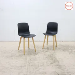 展示美品 MAGISマジス SUBSTANCE WOOD LEGS サブスタンス ウッドレッグス ダイニングチェア/椅子 ナチュラル脚 2脚セット 深澤直人 17万のサムネイル