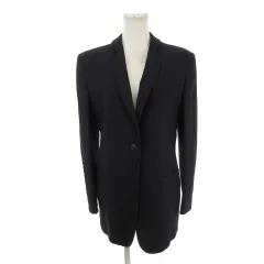 ジョルジオアルマーニ GIORGIO ARMANI テーラードジャケット 上着 38 紺 ネイビー ワンボタン 長袖 ラペルカラー /AH34 ■GY17のサムネイル