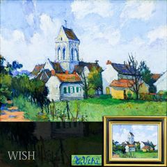 真作】【WISH】中島千波「陽春の三渓園」オリジナルリトグラフ 12号