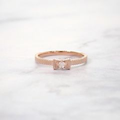 ジルスチュアート リボン ダイヤモンド ピンクゴールド 7号 ローズ