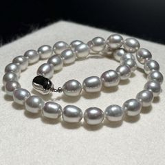 照り◎【K18】TASAKI/タサキ 田崎 アコヤ真珠 パールネックレス 8.16