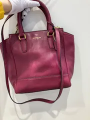 COACHコーチ バーガンディ ハンドバッグ ショルダーバッグ 2way レザー