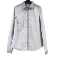【クーポン配布中】美品◆ETRO エトロ 長袖 シャツ クレイジーパターン 切替 チェック イタリア製 レディースのサムネイル