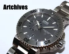 『VRW-1965』☆時計☆ORIS (オリス)☆ 743 7664 7253☆アクイス チタン スモールセコンドデイト☆GR文字盤 メンズ 自動巻き 稼働品☆のサムネイル