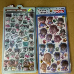 ★正規品★クーリアボンボンドロップシール1枚+コナンうるちゅるシール1枚セット　チョコミント01212　コナンマリンCR138667  ちょこみん