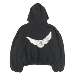 YEEZY イージー パーカー ブラック 黒 サイズ:XS  22SS BALENCIAGA GAP オーバーサイズ ダブルレイヤー スウェットパーカー Dove Hoodie USA製 トップス フーディー コラボ【メンズ】【中古】のサムネイル