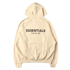 【新品】FEAR OF GOD フィアオブゴッド パーカー クリーム サイズ:XL  ESSENTIALS バックロゴ スウェットパーカー Back Logo Sweat Hoodie トップス フーディー プルオーバー【メンズ】のサムネイル