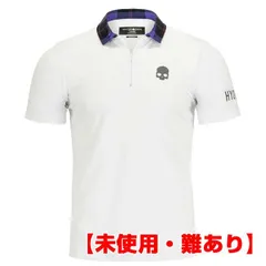 海外サイズ-S【新品未使用品・難あり】HYDROGEN(ハイドロゲン) メンズ TARTAN ZIPPED TECH タータン ジップ テック 半袖ポロシャツ T00518-E82 ホワイト×パープル×ブラック【K20260625_3】【メール便発送】のサムネイル
