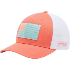 コロンビア メンズ アクセサリー 帽子 メッシュ Columbia PFG Mesh Fish Flag Trucker Hat MelonadeFish Flag