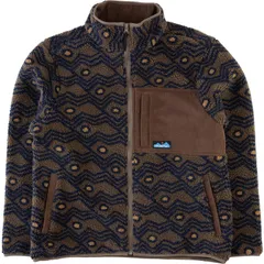 カブー メンズ アウター ジャケット・ブルゾン フリース KAVU Wayside Sherpa Fleece Jacket Mens Walnut Mountainのサムネイル