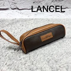 LANCEL ランセル ポーチ 小物入れ PVC レザー 持ち手付きのサムネイル