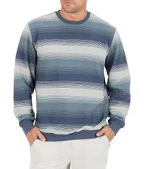 ハーレー メンズ アウター パーカー・スウェット 長袖 Hurley Hacienda LongSleeve Striped Crew Pullover Monsoon ストライプのサムネイル