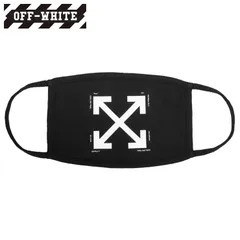 オフホワイト マスク OFF-WHITE 黒マスク 布マスク メンズ レディース ブランド おしゃれ おすすめ ARROW PRINT COTTON FACE MASK BLACK WHITE ブラックのサムネイル