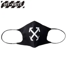 オフホワイト マスク OFF-WHITE 黒マスク 布マスク メンズ レディース ブランド おしゃれ おすすめ ARROW SIMPLE MASK BLACK WHITE ブラックのサムネイル