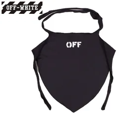 オフホワイト マスク OFF-WHITE 黒マスク 布マスク バンダナマスク メンズ レディース ブランド おしゃれ おすすめ OFF BANDANA MASK BLACK WHITE ブラックのサムネイル