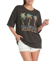 ビラボン レディース トップス シャツ Billabong Found In Paradise Short Sleeve Oversized TShirt OffBlack ブラックのサムネイル
