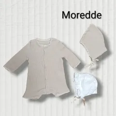 フェリシモ　Moredde　ロンパース　セレモニー　ボンネット　セット　ベージュ  ベビー ベビー服 子供服  60のサムネイル