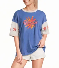 ビラボン レディース トップス シャツ Billabong Tropicshort Sleeve TShirt Dutch Blue ブルーのサムネイル