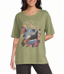 ロキシー レディース トップス シャツ Roxy Surfin Short Sleeve TShirt Sage セージのサムネイル