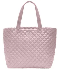 エムジーウォレス レディース バッグ キルティング レザー MZ Wallace Metro Deluxe II Large Quilted Leather Tote Bag Quailのサムネイル