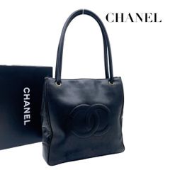 極美品】シャネル チョコバー トートバッグ ココマーク ラムスキン 