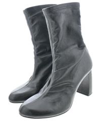 ANN DEMEULEMEESTER レザー レースアップ ベルト ブーツ38 - メルカリ