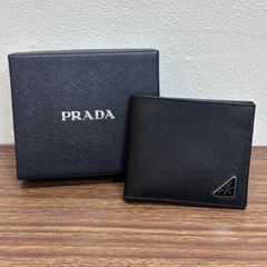 ✨Sランク・箱保証書付き✨ PRADA ミニ財布 サフィアーノ 三角プレート