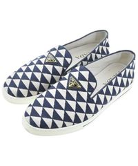 PRADA トライアングル柄 スリッポン スニーカー - メルカリ