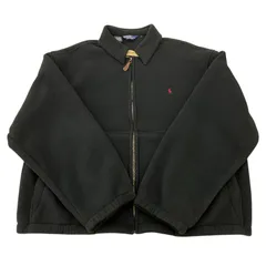 180053 現状品 Polo by Ralph Lauren ラルフローレン フリースジャケット M ブラック