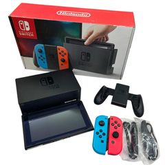 Nintendo Switch 本体 青・赤 256GBSD スタンド ケース付 - メルカリ