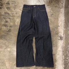 極太00s美品 FAT リジッド ヘビーオンスバギーデニム HIPHOP Y2K