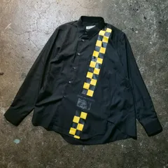 COMME des GARCONS 25aw HOLIDAYS WITH Onitsuka Tiger  チェッカーフラッグプリント 捻れ シャツ M コムデギャルソン 2025aw AD2025 オニツカタイガー クリスマス企画のサムネイル