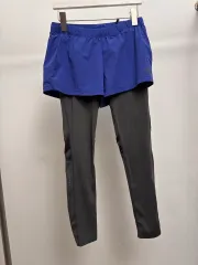 THE NORTH FACE ザノースフェイス レディース 2in1 ハーフパンツ レギンス ブルー/グレーのサムネイル