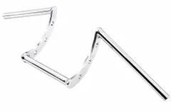 バイク用 １インチ(25.4mm) ハンドルバー ロボットハンドル ハーレー バルカン400 800 シャドウ400 ドラッグスター400 1100 マグナ250 750 等 汎用品 (シルバーメッキ) [25.4mm　シルバーメッキ]のサムネイル