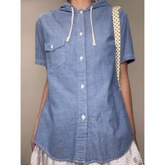 25SS 美品 完売品 FRAMEWORKタンガリーシャツ デニム ゆったり - メルカリ
