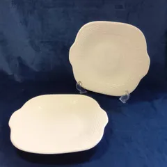 ウェッジウッド Wedgwood ナンタケット 四角プレート2枚 260516-275のサムネイル