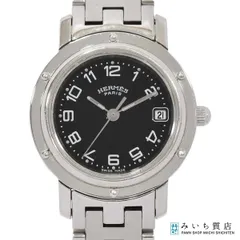 稼働 腕時計 HERMES エルメス クリッパー CL4.210 黒文字盤 クォーツ レディース H21920のサムネイル